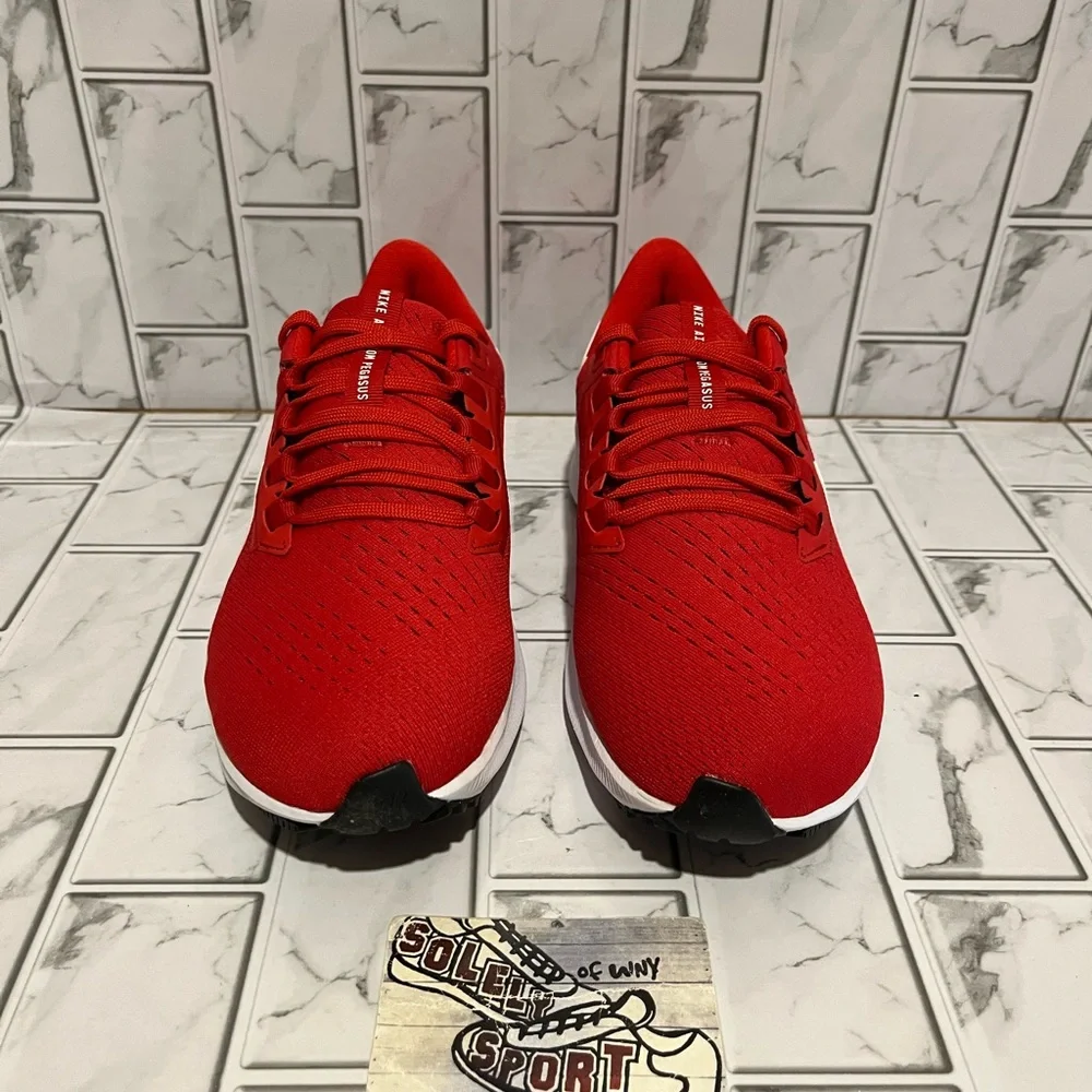 New Nike Air Zoom Pegasus 38 Red White Running Training Gym Shoes Workout Womens
